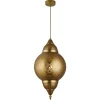 Lámpara colgante de techo Dibba 1XE27 acabado metal cobre estilo árabe 30cm Ø