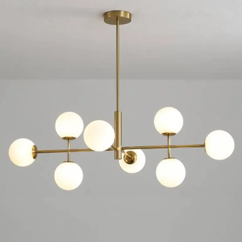 Lámpara colgante Doris 8l oro