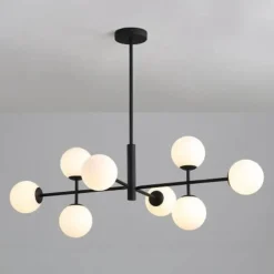 Lámpara colgante Doris Negro 8l
