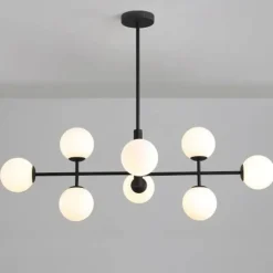 Lámpara colgante Doris Negro 8l