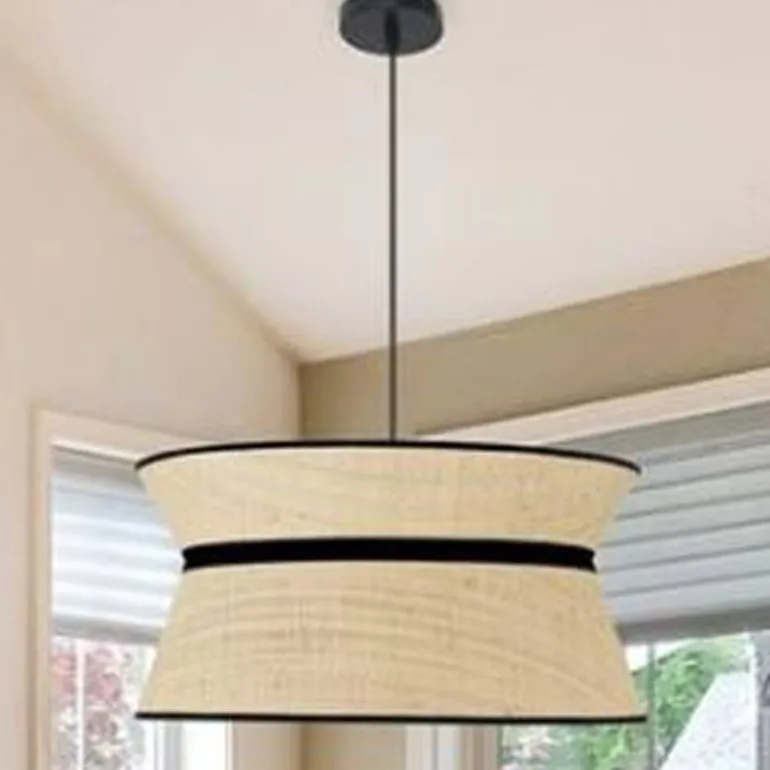 Lámpara colgante Drac 466-40 Caña Beige