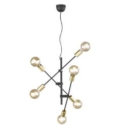 Lámpara colgante 6L Cross