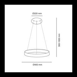 Lámpara colgante Lizer 40cm Ø