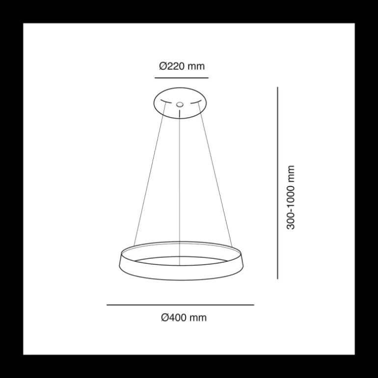 Lámpara colgante Lizer 40cm Ø