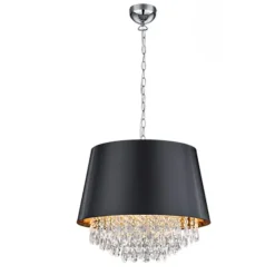 Lámpara colgante Loreley Negro/Oro