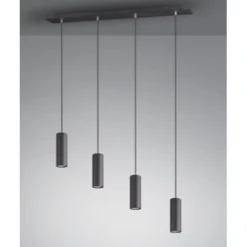 Lámpara colgante Marley 4l Negro