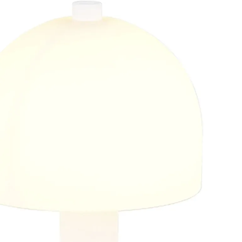 Lámpara de mesa Glenn 1XE14 acabado blanco tulipa opal blanca estilo moderno 12cm Ø