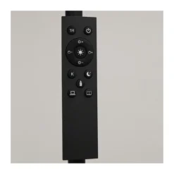 Lámpara de pie Denzel LED 24w 3CCT 2200lm acabado negro estilo moderno con mando a distancia incluido 25cm Ø