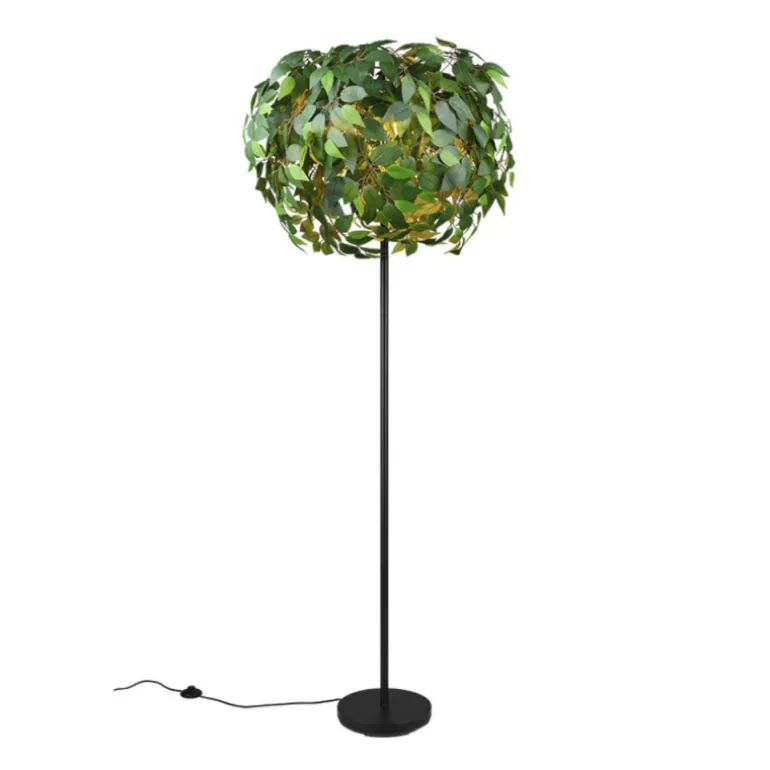 Lámpara de pie Leavy Verde 3XE14 70cm Ø 180cm Alto