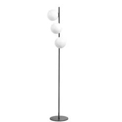 Lámpara de pie Rondo Negro 3XE27 29CM Ø