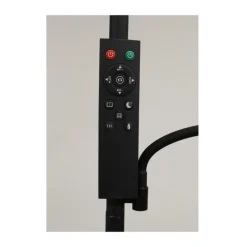 Lámpara de pie Vinet con lector LED 30+6w 3CCT 3000lm acabado negro estilo moderno con mando a distancia 25cm Ø