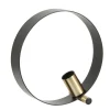Lámpara de sobremesa Anillo 1 luz negro y oro envejecido 1XE27 estilo moderno