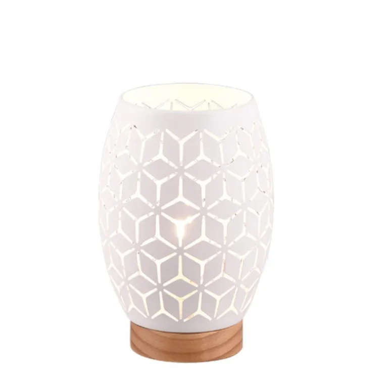 Lámpara de sobremesa Bidar Blanco 1XE27 15cm Ø