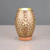 Lámpara de sobremesa Bidar Café/ Oro 1XE27 15cm Ø