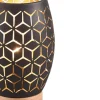 Lámpara de sobremesa Bidar Negro /Oro 1XE27 15cm Ø