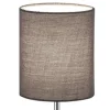 Lámpara de sobremesa Jerry Cromo Pantalla Gris 1XE14 13cm Ø