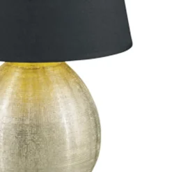 Lámpara de sobremesa Luxor Cerámica Oro 1XE27 24CM Ø
