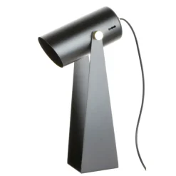 Lámpara de sobremesa Nesta negro 1 luz 1XE27 cabezal orientable estilo moderno