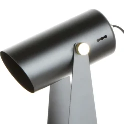 Lámpara de sobremesa Nesta negro 1 luz 1XE27 cabezal orientable estilo moderno