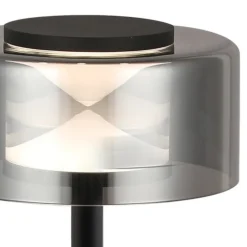 Lámpara de sobremesa Ónix LED integrado 6W 4000K 420lm acabado negro estilo moderno 15cm Ø
