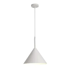 Lámpara de techo colgante Amon 1 luz 1XE27 acabado metal blanco estilo moderno 25cm Ø