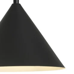 Lámpara de techo colgante Amon 1 luz 1XE27 acabado metal negro estilo moderno 26cm Ø