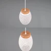 Lámpara de techo colgante Bidar Blanco 1XE27 15cm Ø