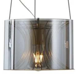 Lámpara de techo colgante Bruno 1 luz 1XE27 acabado negro estilo moderno 30cm Ø