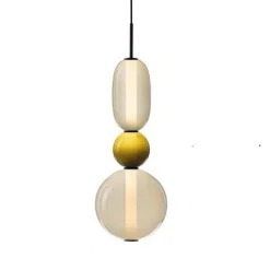 Lámpara de techo colgante Bubble 1 LED integrado 12w tonalidad 4000k acabado cristal estilo moderno 18cm Ø