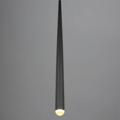 Lámpara de techo colgante Cala negro LED 5.5w 550lm 2300+3000+4000k estilo moderno 14cm Ø