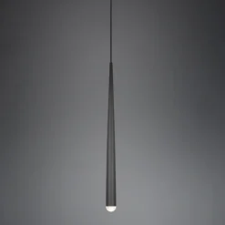 Lámpara de techo colgante Cala negro LED 5.5w 550lm 2300+3000+4000k estilo moderno 14cm Ø
