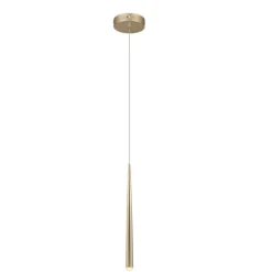 Lámpara de techo colgante Cala oro LED integrado 5.5w 550lm 2300+3000+4000k estilo moderno 14cm Ø