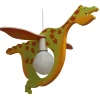 Lámpara de techo colgante Dragón 1xE27 acabado madera multicolor estilo infantil