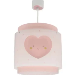 Lámpara de techo colgante Dreams Corazón Rosa 1xE27 acabado rosa estilo infantil 26cm Ø