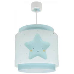 Lámpara de techo colgante Dreams Estrella Azul 1xE27 acabado azul estilo infantil 26cm Ø