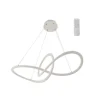 Lámpara de techo colgante Dunia LED integrado 53w 3CCT acabado blanco estilo moderno mando a distancia incluido