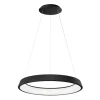 Lámpara de techo colgante Estocolmo LED integrado 36w 4000k acabado metal negro estilo moderno 60cm Ø