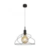 Lámpara de techo colgante Farrel 1 luz 1xE27 acabado metal negro estilo moderno 35cm Ø