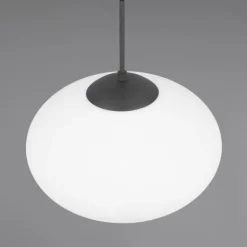 Lámpara de techo colgante Fomento Negro 1XE27 40CMØ