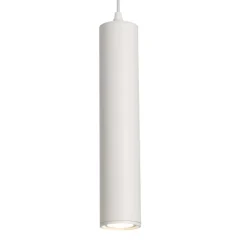 Lámpara de techo colgante Hathor 1 luz 1XGU10 acabado metal blanco estilo moderno 6cm Ø
