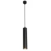 Lámpara de techo colgante Hathor 1 luz 1XGU10 acabado metal negro estilo moderno 6cm Ø