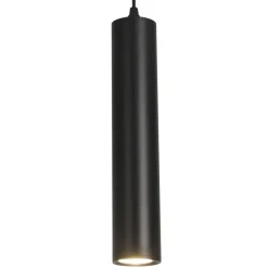 Lámpara de techo colgante Hathor 1 luz 1XGU10 acabado metal negro estilo moderno 6cm Ø