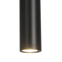 Lámpara de techo colgante Hathor 1 luz 1XGU10 acabado metal negro estilo moderno 6cm Ø