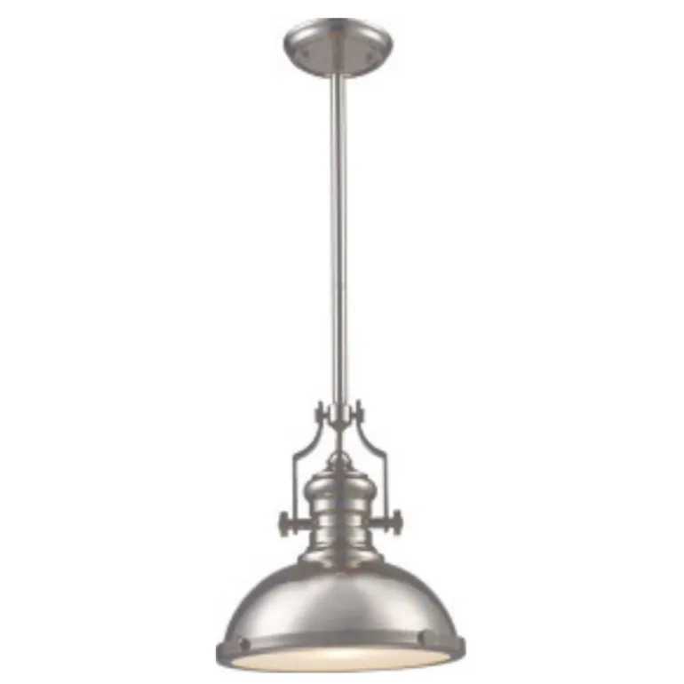 Lámpara de techo colgante Industrial 1xE27 acabado metal níquel estilo industrial 33cm Ø