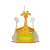 Lámpara de techo colgante Jirafa 1xE27 acabado madera multicolor estilo infantil 17cm Ø