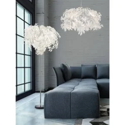 Lámpara de techo colgante Leavy mini 1xE27 acabado blanco estilo moderno 38cm Ø