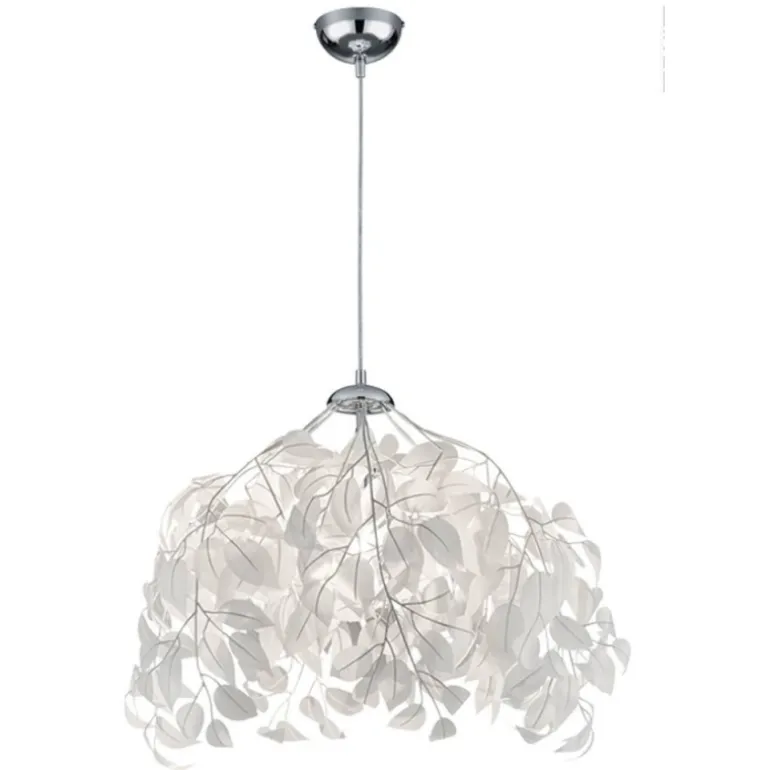 Lámpara de techo colgante Leavy mini 1xE27 acabado blanco estilo moderno 38cm Ø