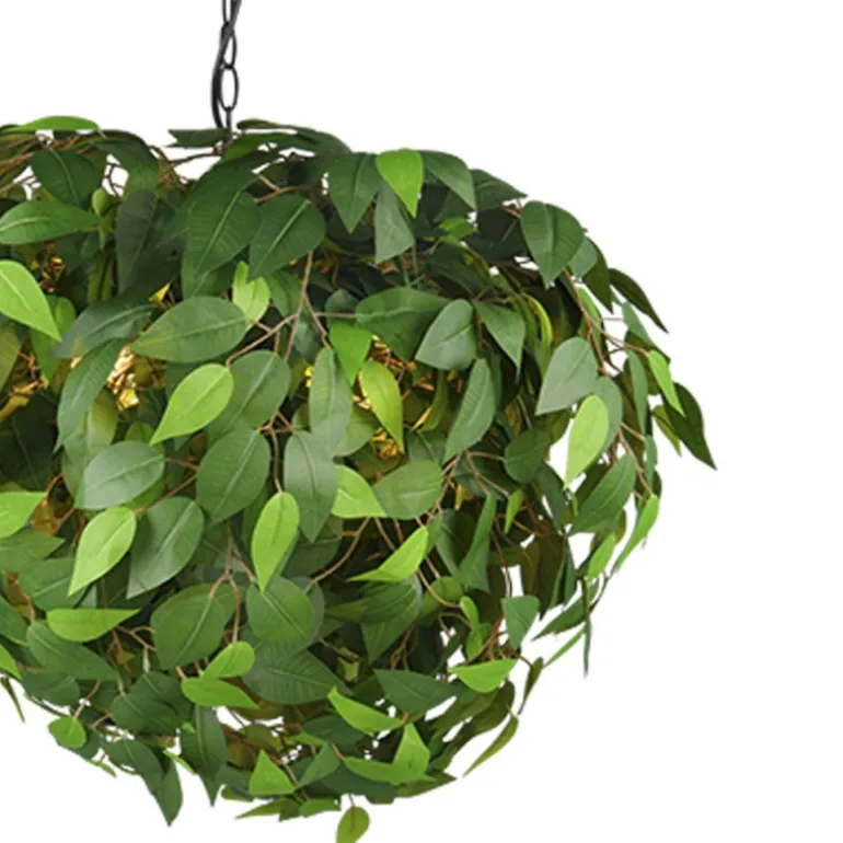 Lámpara de techo colgante Leavy Verde 4XE14 70cm Ø