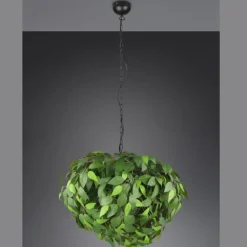 Lámpara de techo colgante Leavy Verde 4XE14 70cm Ø