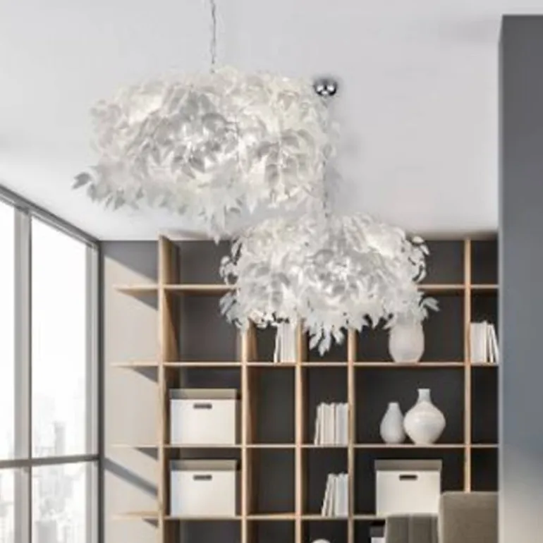 Lámpara de techo colgante Leavy 4xE14 acabado banco estilo moderno 70cm Ø